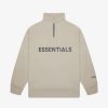 Secret Sneaker Store Online Fog Essentials Ss20 Silcon Applique Logo Olive Half Zip | Streetwear
