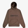 Secret Sneaker Store Online Fog Essentials Ss20 Silicon Applique Logo Brown Hoodie (New) | Hoodies