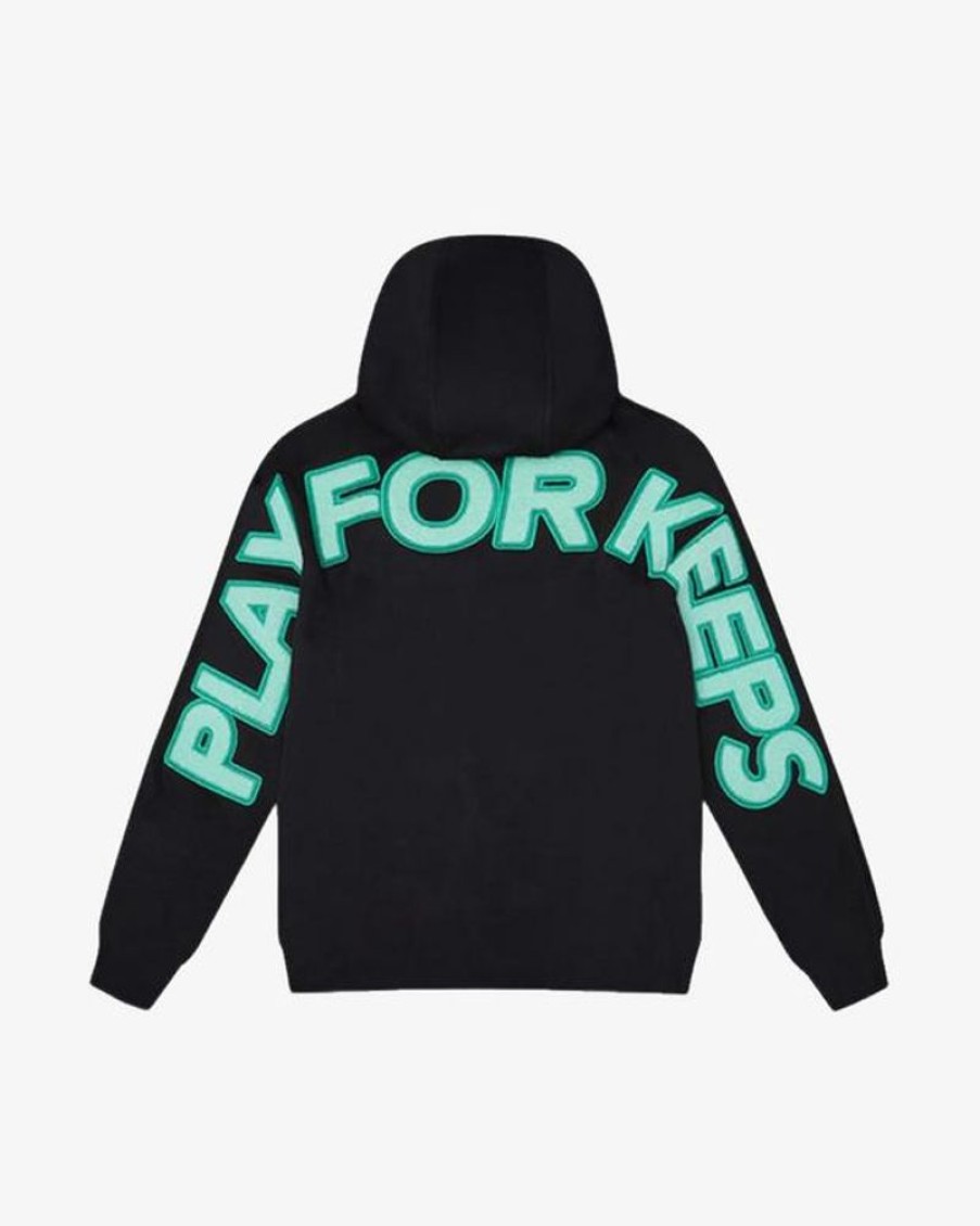 Secret Sneaker Store Online Geedup Play For Keeps Navy Turquoise Hoodie | Streetwear