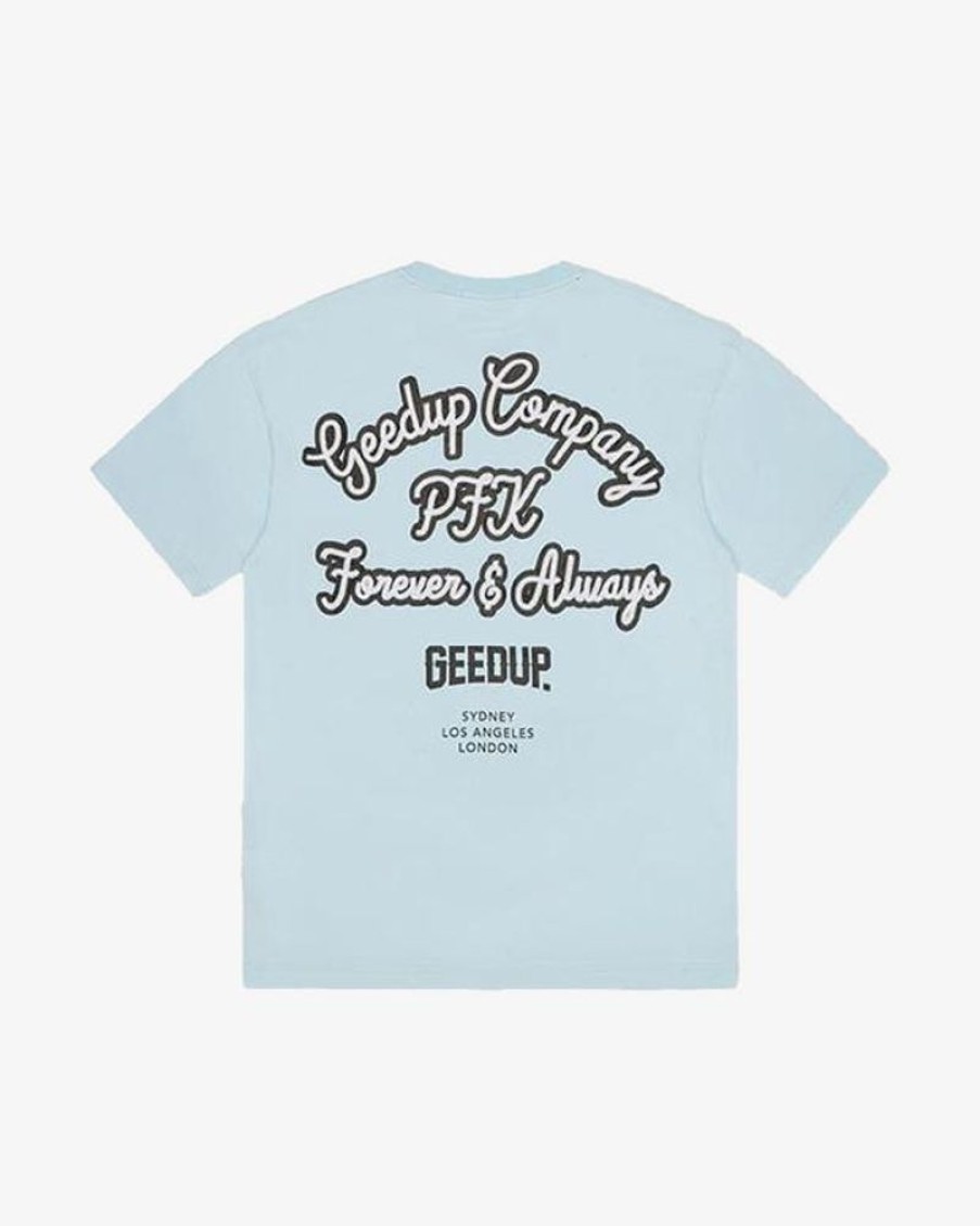Secret Sneaker Store Online Geedup Company Tee Light Blue | Streetwear