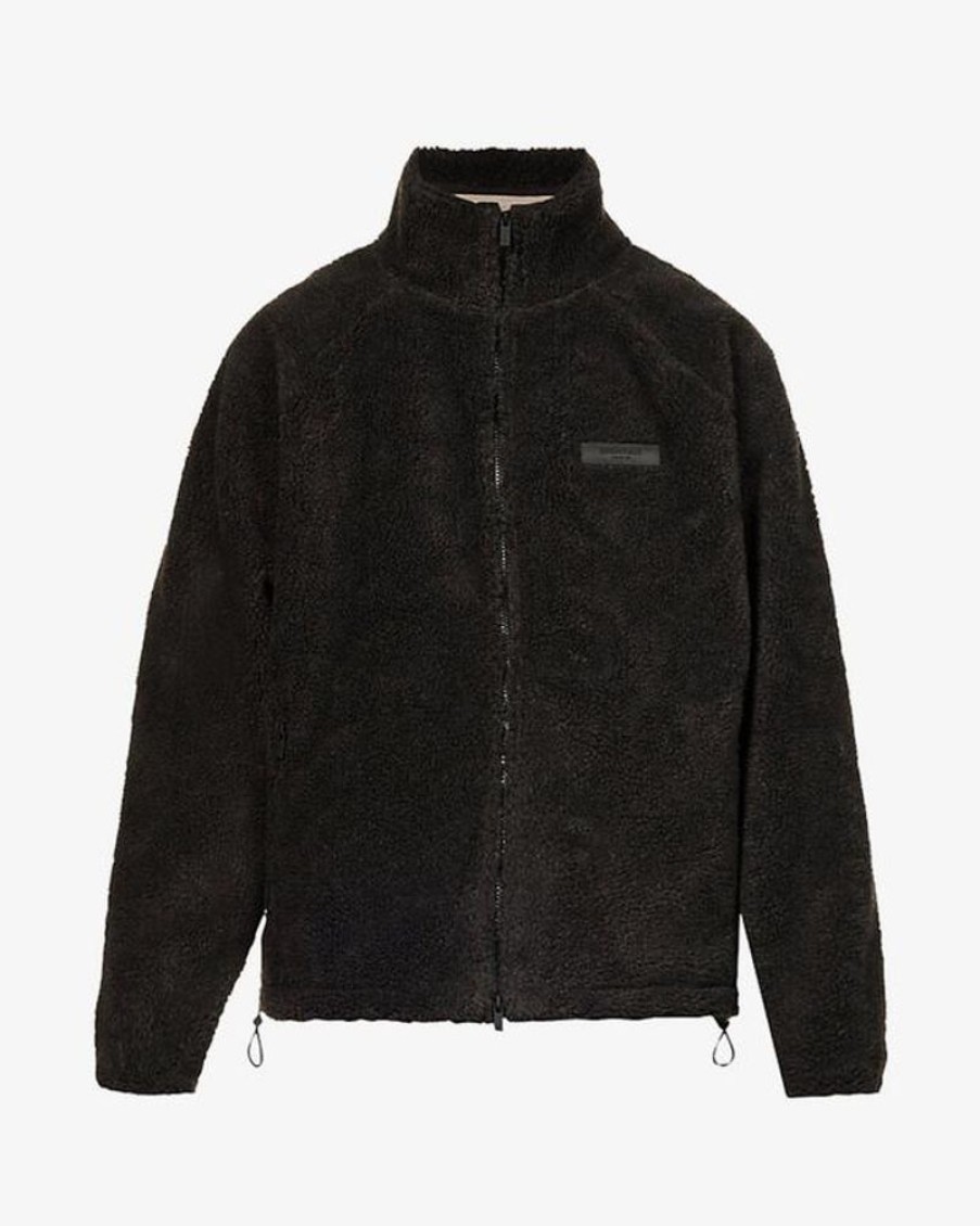 Secret Sneaker Store Online Fog Essentials Ss22 Sherpa Black Fleece Zip Up Jacket (New) | Streetwear