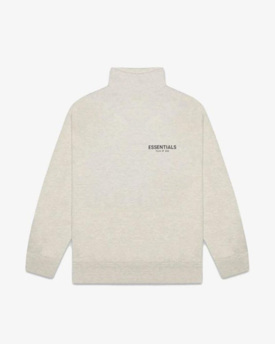 Secret Sneaker Store Online Fog Essentials Ss20 Logo Oatmeal Mockneck Crew | Streetwear