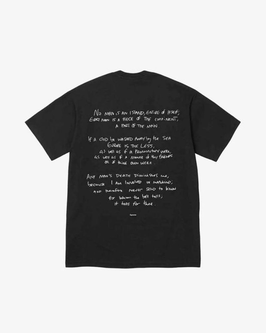 Secret Sneaker Store Online Supreme X Corteiz Fw23 Rules The World Black Tee | Streetwear