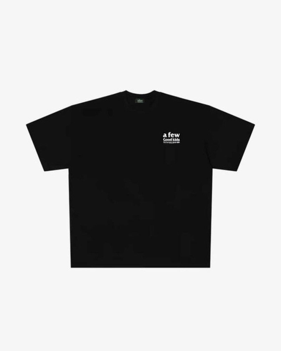 Secret Sneaker Store Online A Few Good Kids Ss23 Basic Logo Black Tee (New) | Streetwear