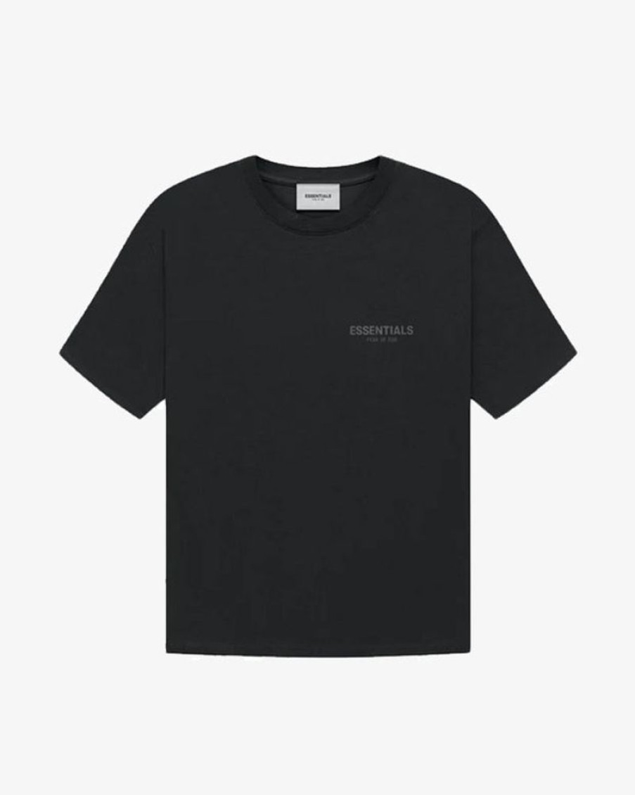 Secret Sneaker Store Online Fog Essentials Fw21 Chest Reflective Logo Black Tee | Tees