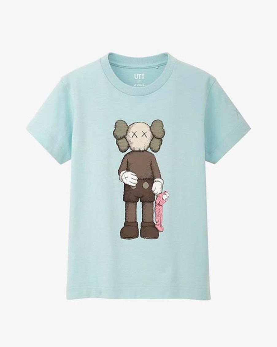 Secret Sneaker Store Online Kaws X Uniqlo Companion Light Blue Kids Tee | Streetwear