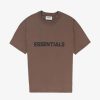 Secret Sneaker Store Online Fog Essentials Ss20 Silicon Applique Logo Brown Tee (New) | Tees