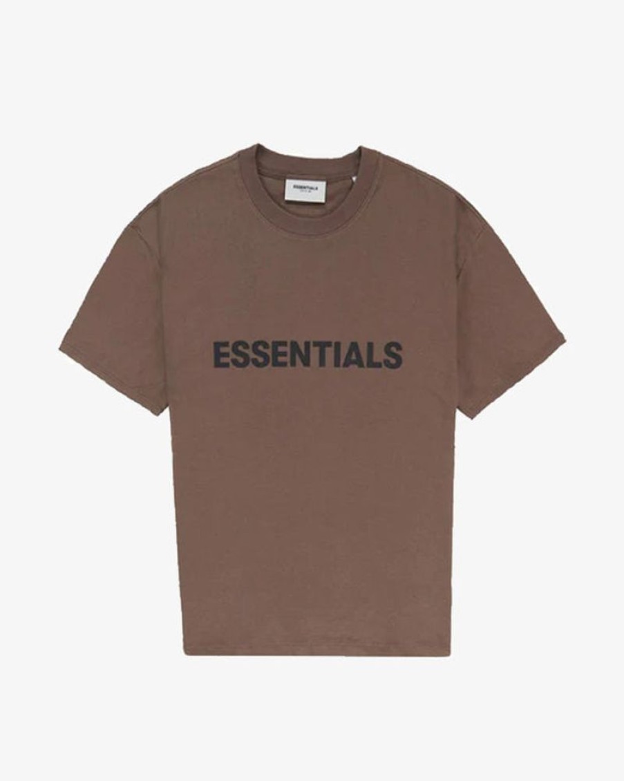 Secret Sneaker Store Online Fog Essentials Ss20 Silicon Applique Logo Brown Tee (New) | Tees