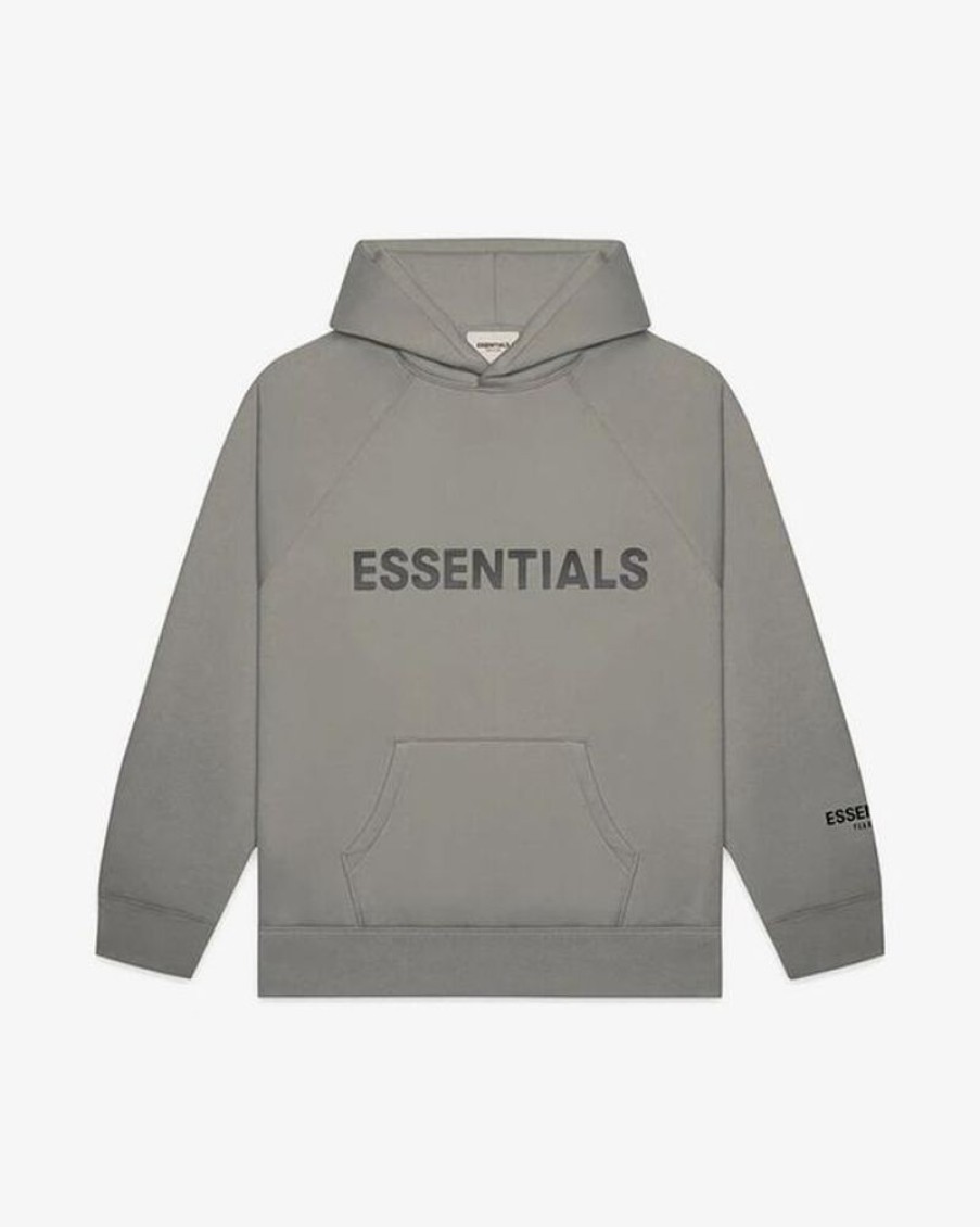 Secret Sneaker Store Online Fog Essentials Ss20 Silicon Applique Logo Cement Hoodie | Hoodies