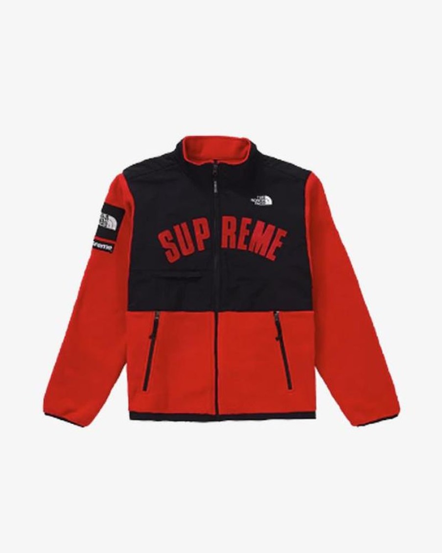 Secret Sneaker Store Online Supreme X The North Face Ss19 Arc Denali Logo Red Fleece Jacket - | Streetwear