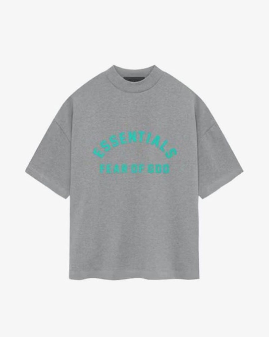 Secret Sneaker Store Online Fog Essentials Fw24 Dark Heather Oatmeal Crewneck Tee | Tees