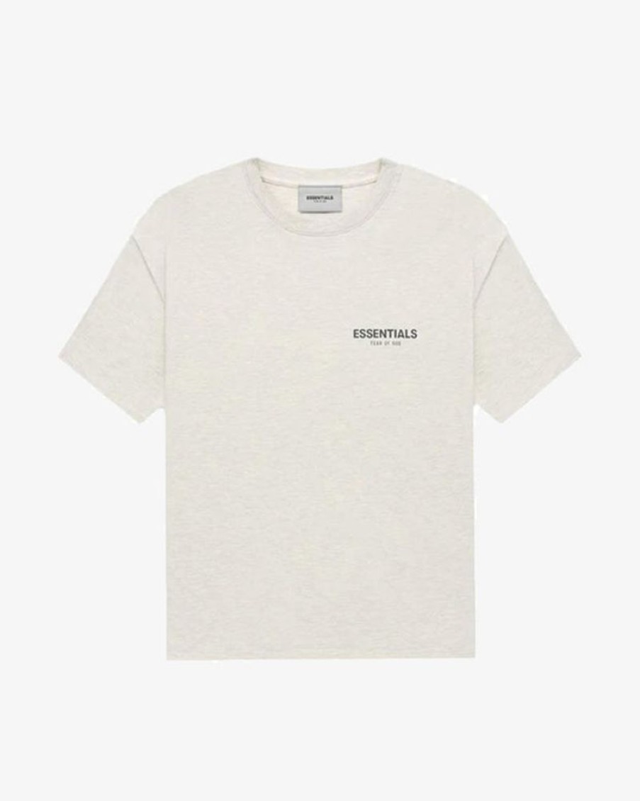 Secret Sneaker Store Online Fog Essentials Fw21 Chest Reflective Logo Oatmeal Tee | Tees