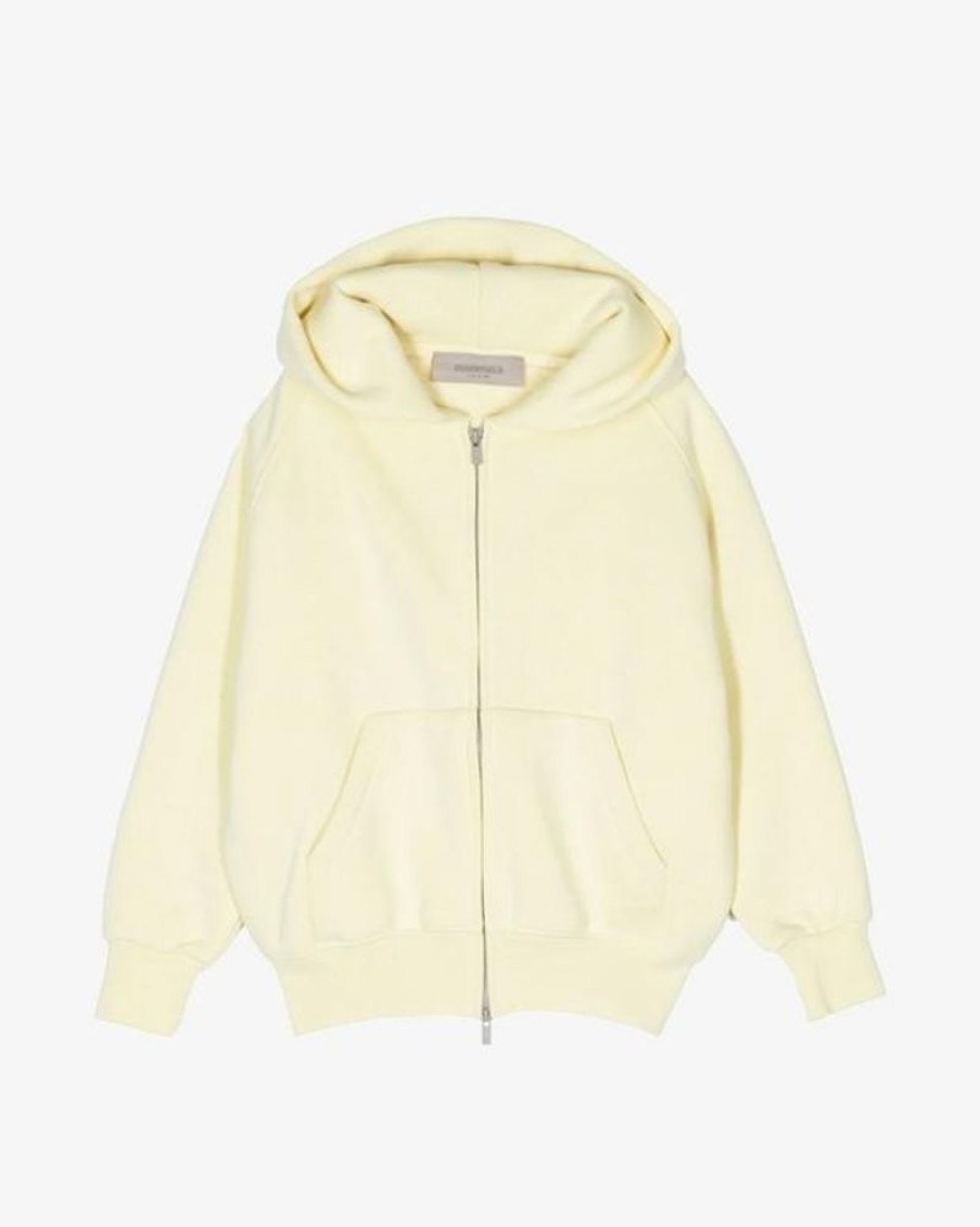 Secret Sneaker Store Online Fog Essentials Fw22 Logo Canary Zip Up Jacket Kids | Kids Apparel