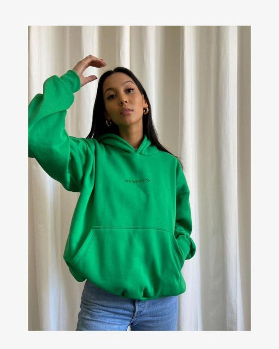 Secret Sneaker Store Online Mr Winston Premium Irish Puff Green Hoodie | Streetwear