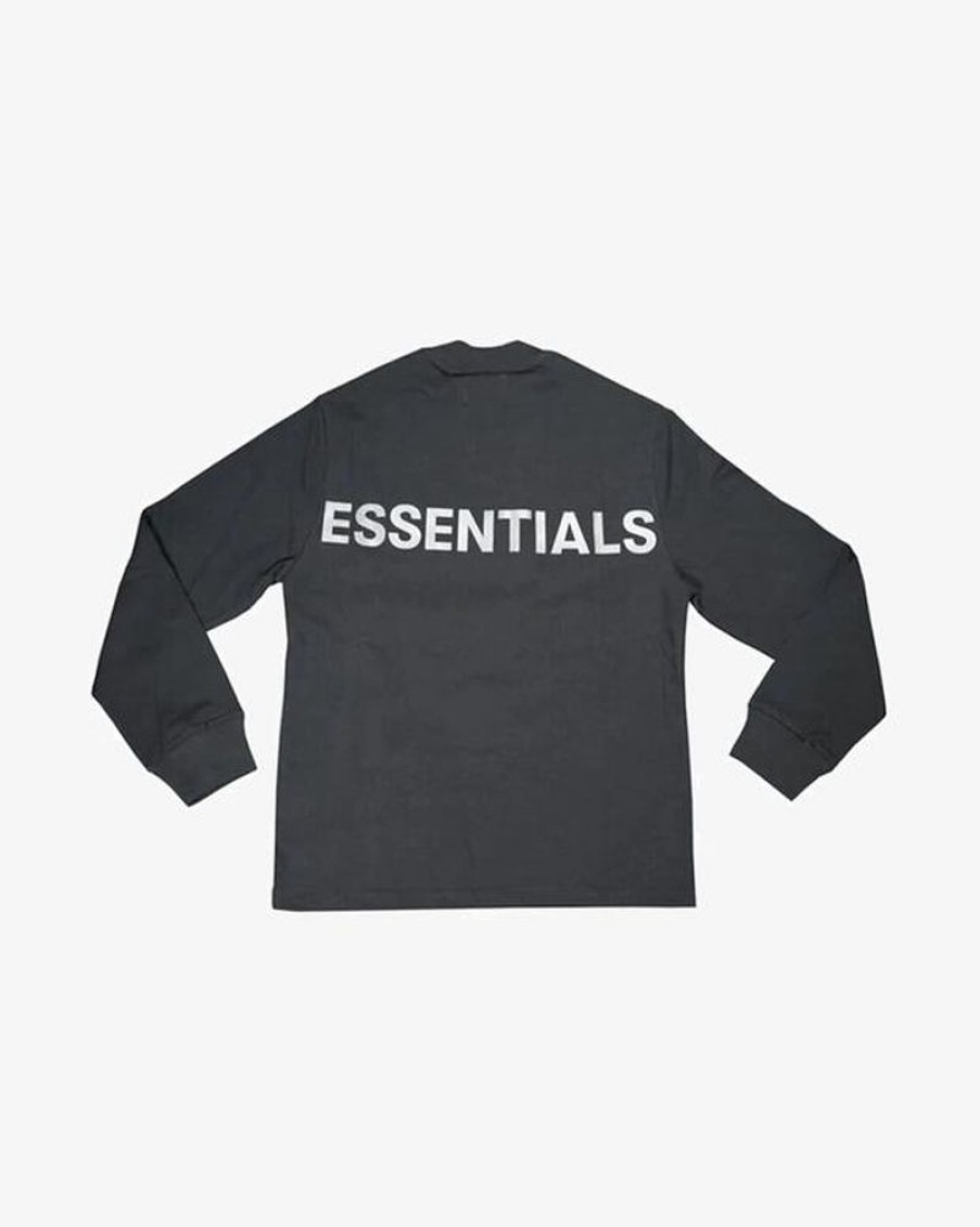 Secret Sneaker Store Online Fog Essentials 2019 Reflective Logo Long Sleeve Black | Streetwear