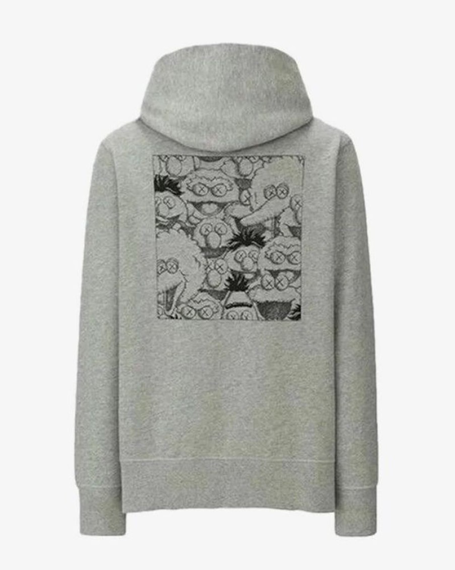 Secret Sneaker Store Online Kaws X Uniqlo Sesame Street Grey Hoodie (Asia Sizing) (New) | Streetwear