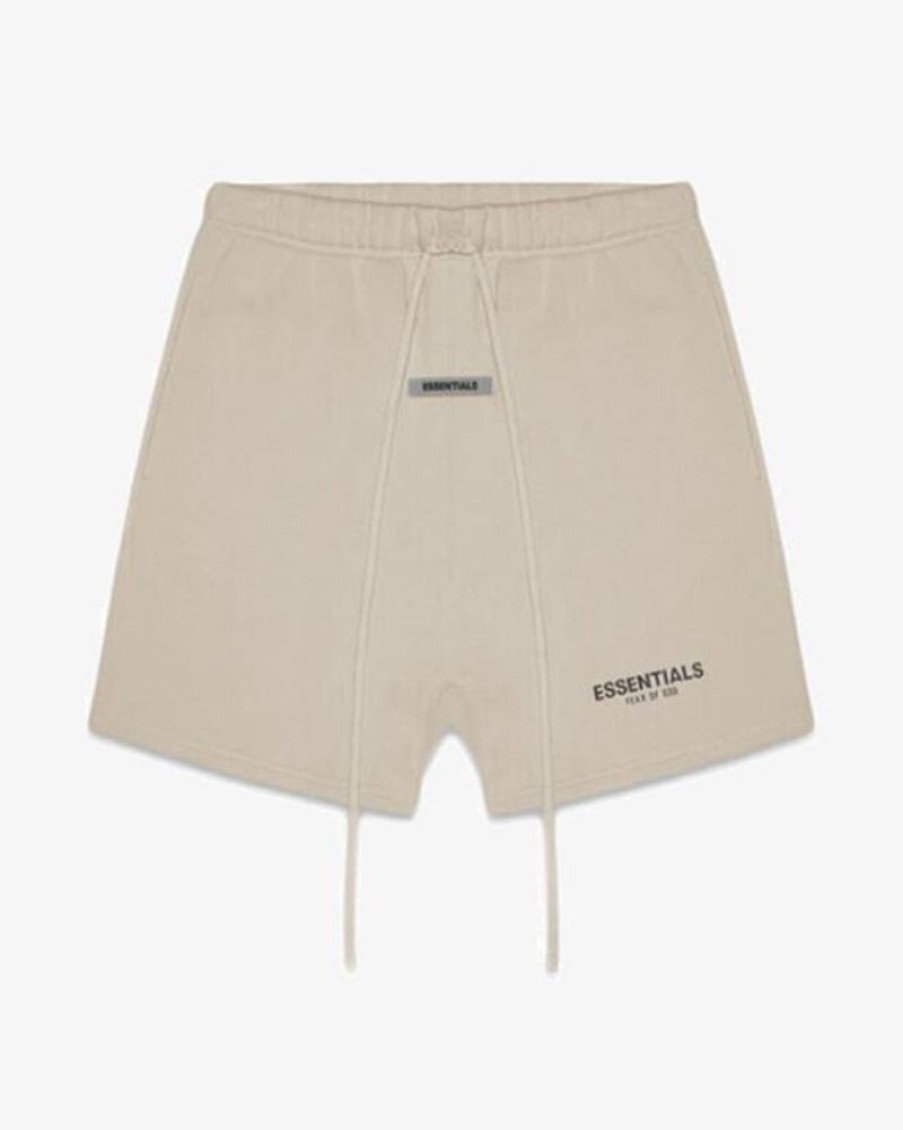 Secret Sneaker Store Online Fear Of God Fog Essentials Reflective Olive Fleece Shorts | Streetwear