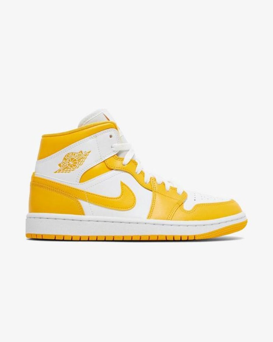Secret Sneaker Store Online Nike Air Jordan1 Mid Wmns White University Gold | Nike
