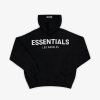 Secret Sneaker Store Online Fog Essentials Los Angeles Exclusive Reflective Logo Black Hoodie - | Hoodies
