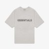 Secret Sneaker Store Online Fog Essentials Ss20 Silicon Applique Logo Heather Oatmeal Tee | Tees