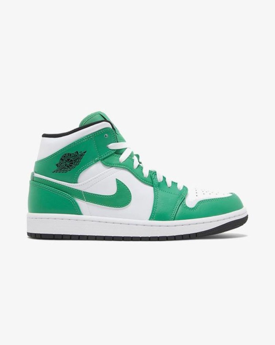 Secret Sneaker Store Online Nike Air Jordan1 Mid White Lucky Green | Air Jordan