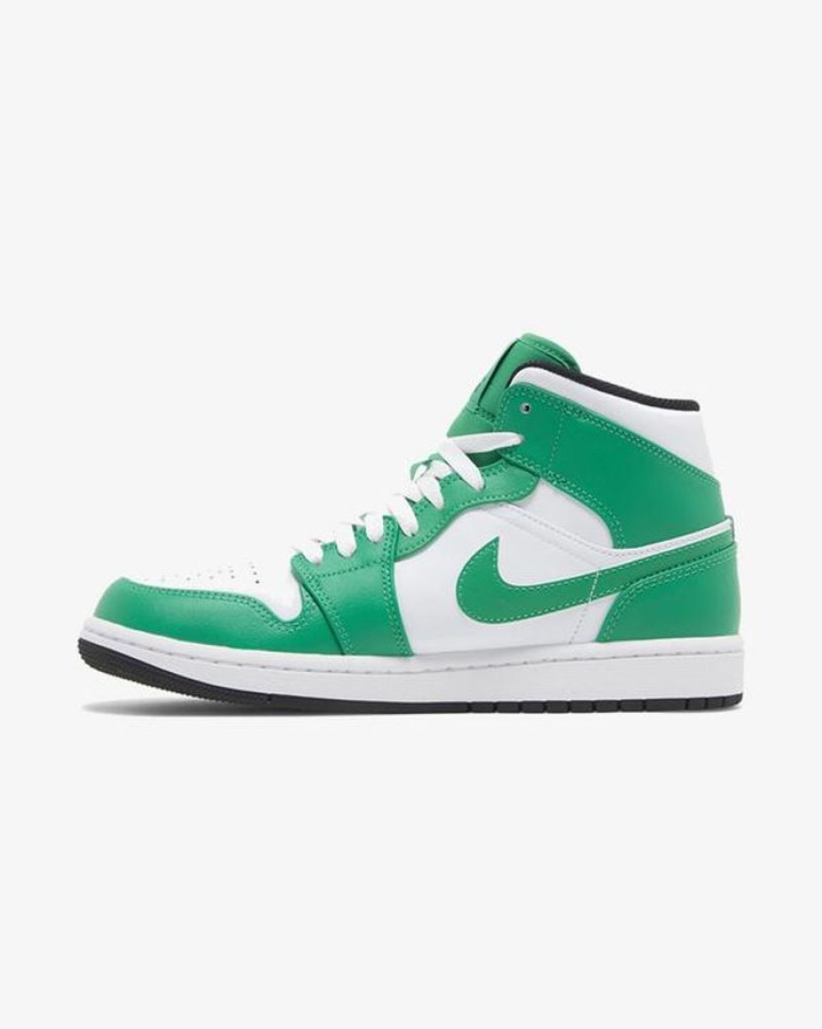 Secret Sneaker Store Online Nike Air Jordan1 Mid White Lucky Green | Air Jordan