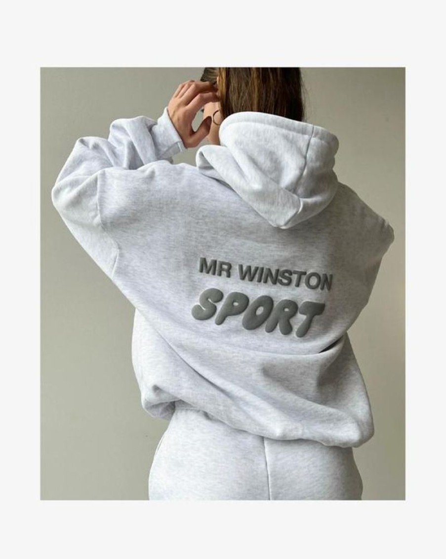 Secret Sneaker Store Online Mr Winston Grey Marle Puff Hoodie (New) | Streetwear