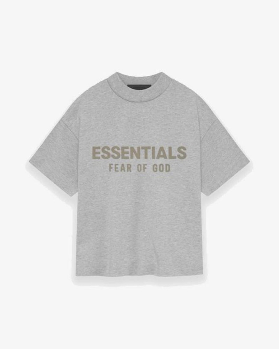 Secret Sneaker Store Online Fog Essentials Fw24 Light Heather Grey Kids Tee | Kids Apparel