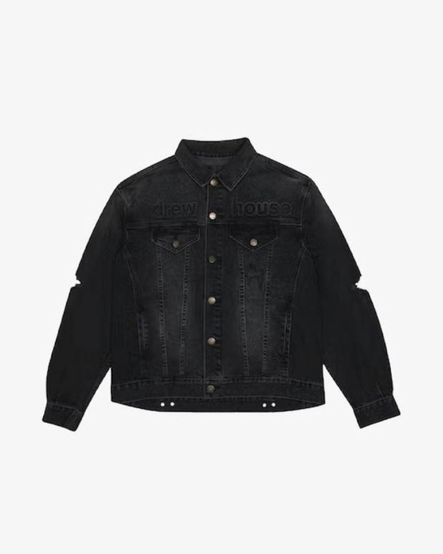 Secret Sneaker Store Online Drew House Fw22 Oversized Mascot Trucket Jacket Camarillo Wash | Streetwear