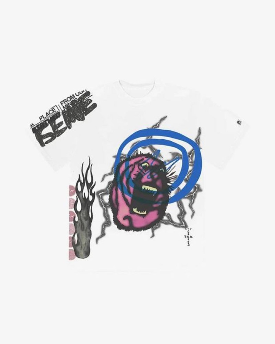 Secret Sneaker Store Online Travis Scott Cactus Jack Sunrise White Tee (New) | Streetwear