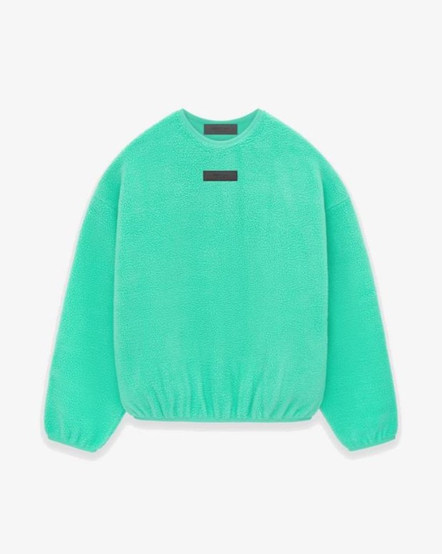 Secret Sneaker Store Online Fog Essentials Fw24 Polar Fleece Crewneck Mint Leaf (New) | Streetwear