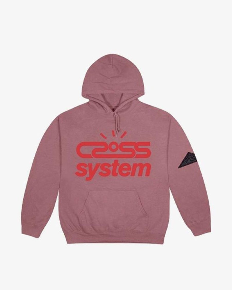 Secret Sneaker Store Online Travis Scott Cactus Jack Cross System Washed Mauve Hoodie (New) | Streetwear