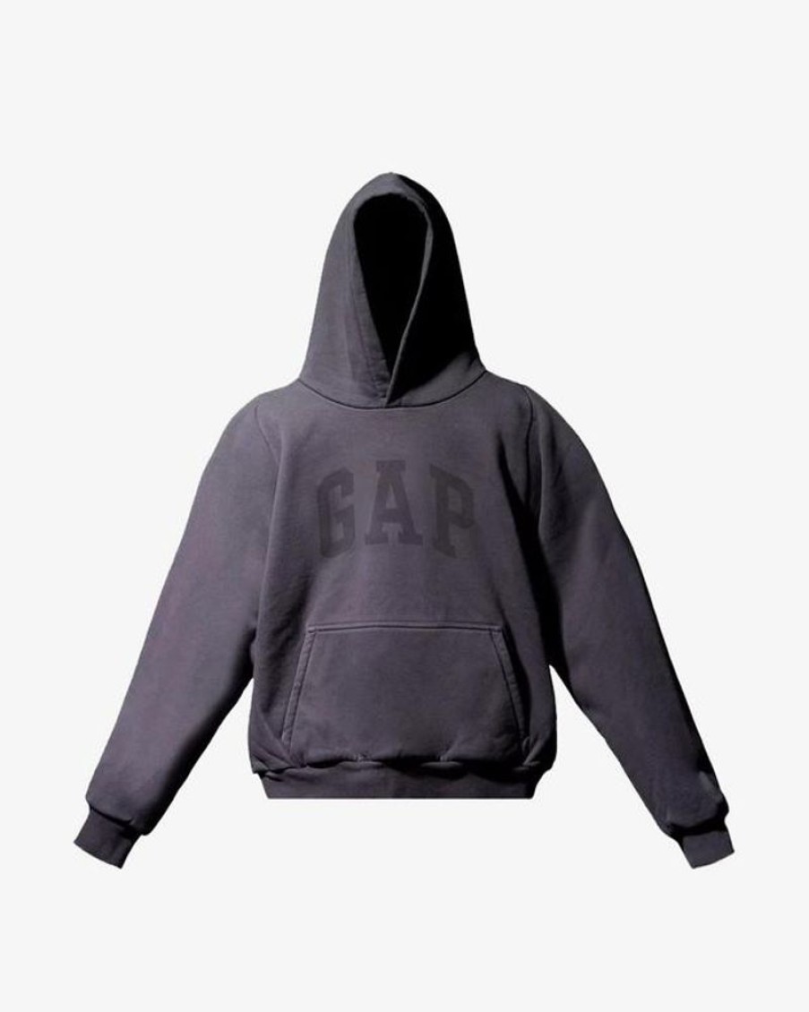 Secret Sneaker Store Online Yeezy Gap Engineered By Balenciaga Dove Black Shrunken Hoodie | Streetwear