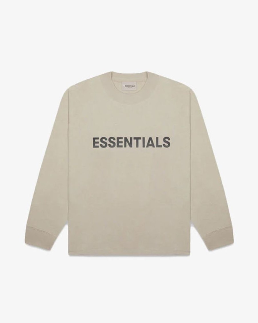 Secret Sneaker Store Online Fog Essentials Ss20 Silcon Applique Logo Olive Longsleeve Tee | Tees