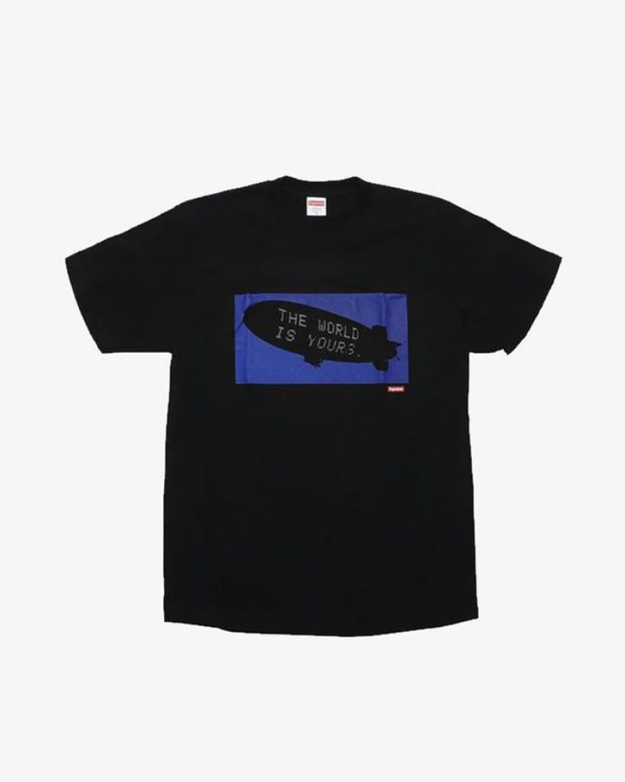 Secret Sneaker Store Online Supreme X Scarface Blimp Black Tee - | Streetwear