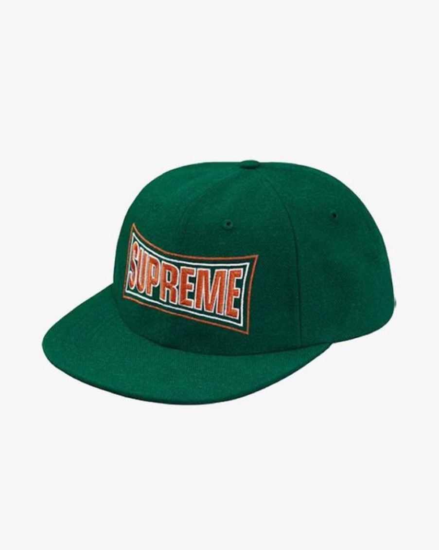 Secret Sneaker Store Online Supreme Fw23 Metallic Arc Logo Dark Green 6 Panel Cap (New) | Caps