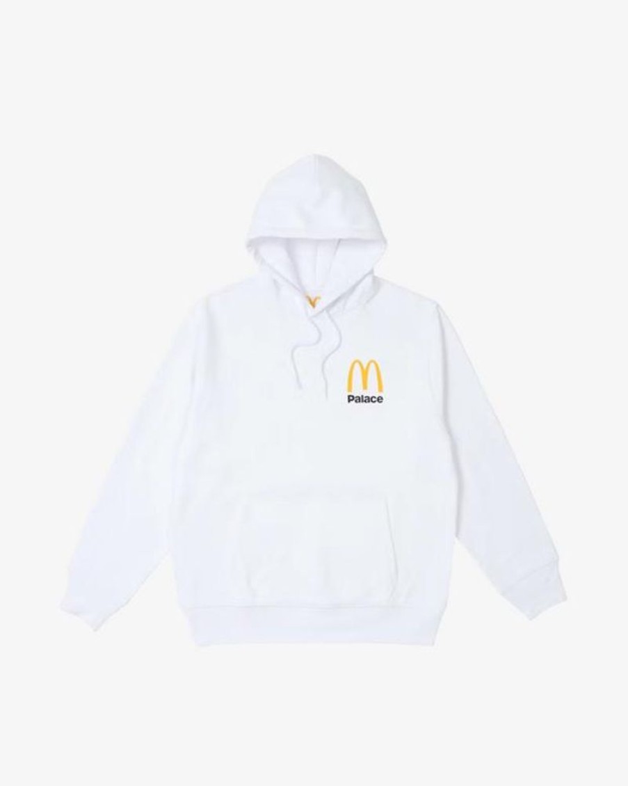 Secret Sneaker Store Online Palace X Mcdonald'S Logo Hoodie White | Streetwear