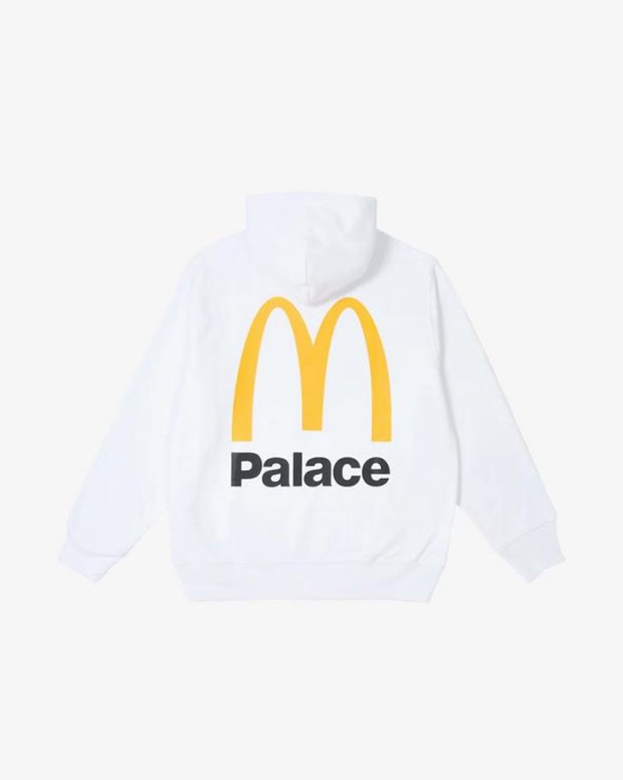 Secret Sneaker Store Online Palace X Mcdonald'S Logo Hoodie White | Streetwear