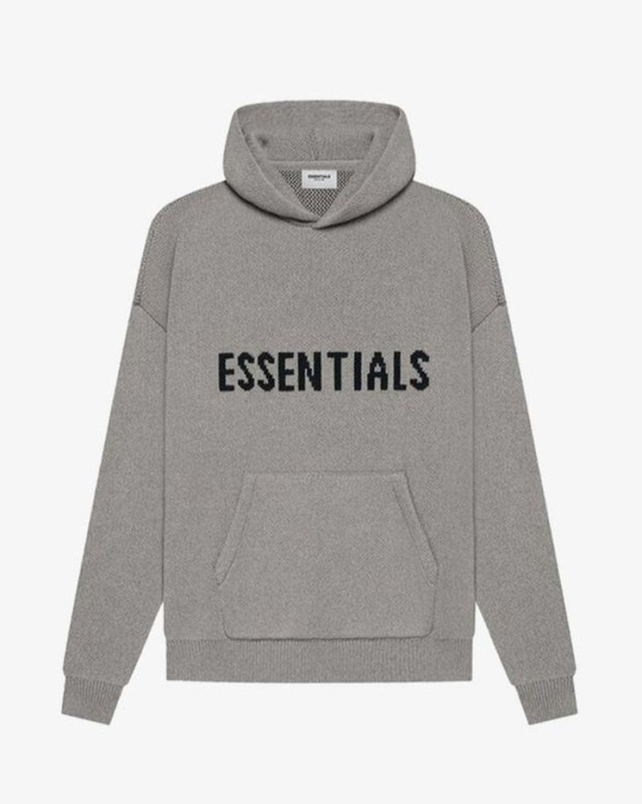 Secret Sneaker Store Online Fog Essentials Ss21 Heather Oatmeal Knit Hoodie | Hoodies