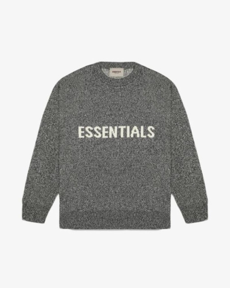 Secret Sneaker Store Online Fog Essentials Ss20 Knit Sweater Grey Melange | Streetwear