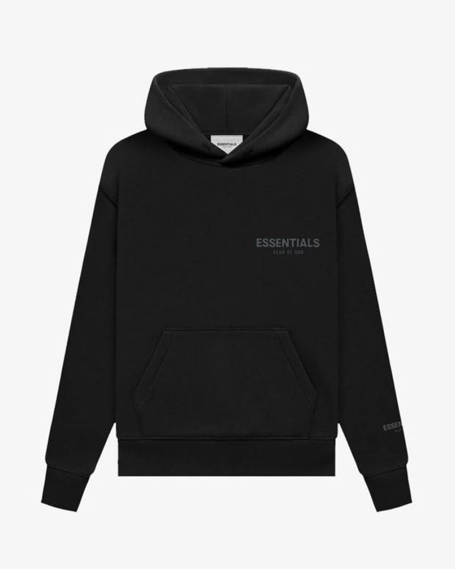 Secret Sneaker Store Online Fog Essentials Fw21 Chest Reflective Logo Black Kids Hoodie | Kids Apparel