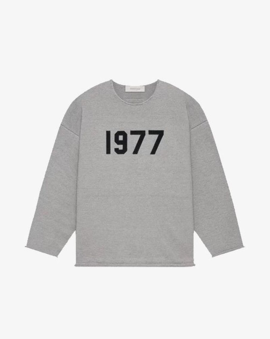 Secret Sneaker Store Online Fog Essentials Ss22 1977 Raw Edge Knit Sweater Dark Oatmeal | Streetwear