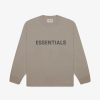 Secret Sneaker Store Online Fog Essentials Ss20 Silicon Applique Taupe Longsleeve Tee (New) | Tees
