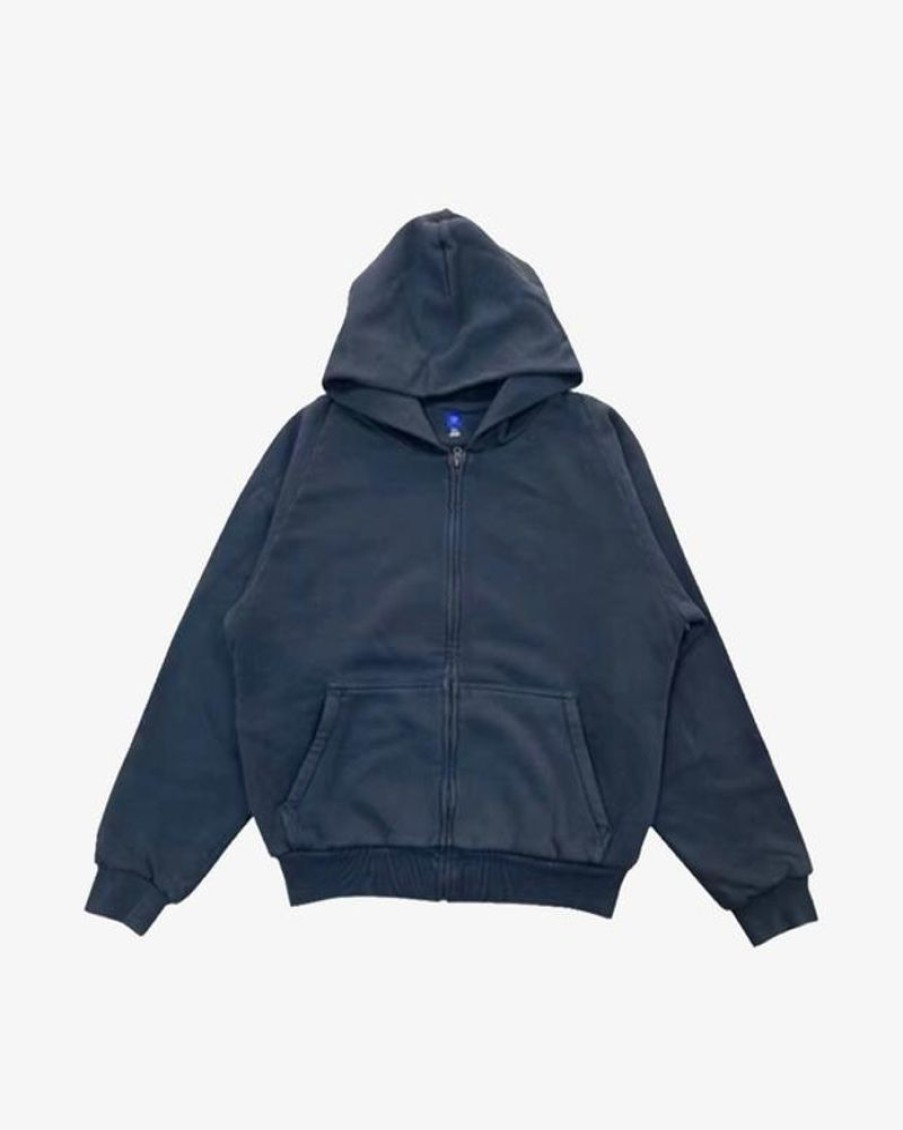 Secret Sneaker Store Online Yeezy X Gap Zip Up Hoodie Navy | Streetwear