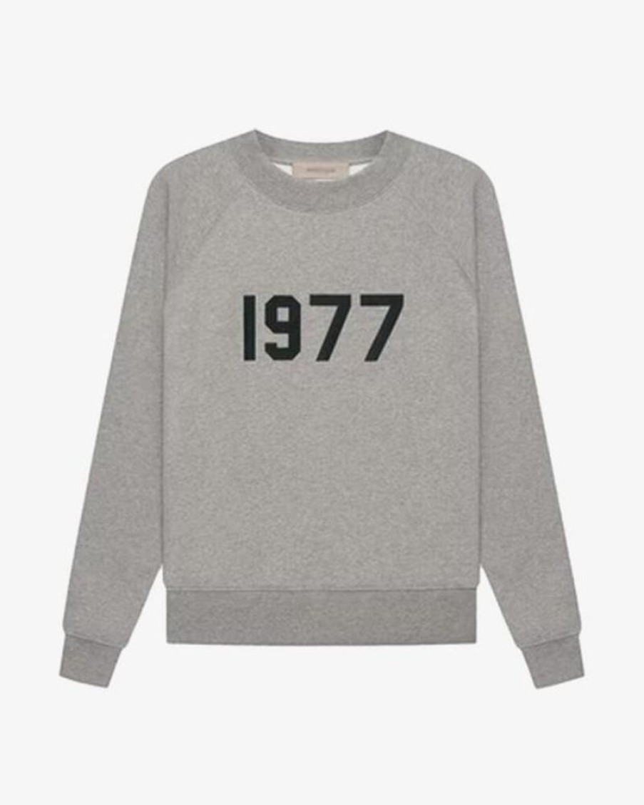 Secret Sneaker Store Online Fog Essentials Ss22 1977 Dark Heather Oatmeal Crewneck (New) | Streetwear