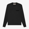 Secret Sneaker Store Online Fog Essentials Ss22 Stretch Limo Black Long Sleeve Tee | Tees