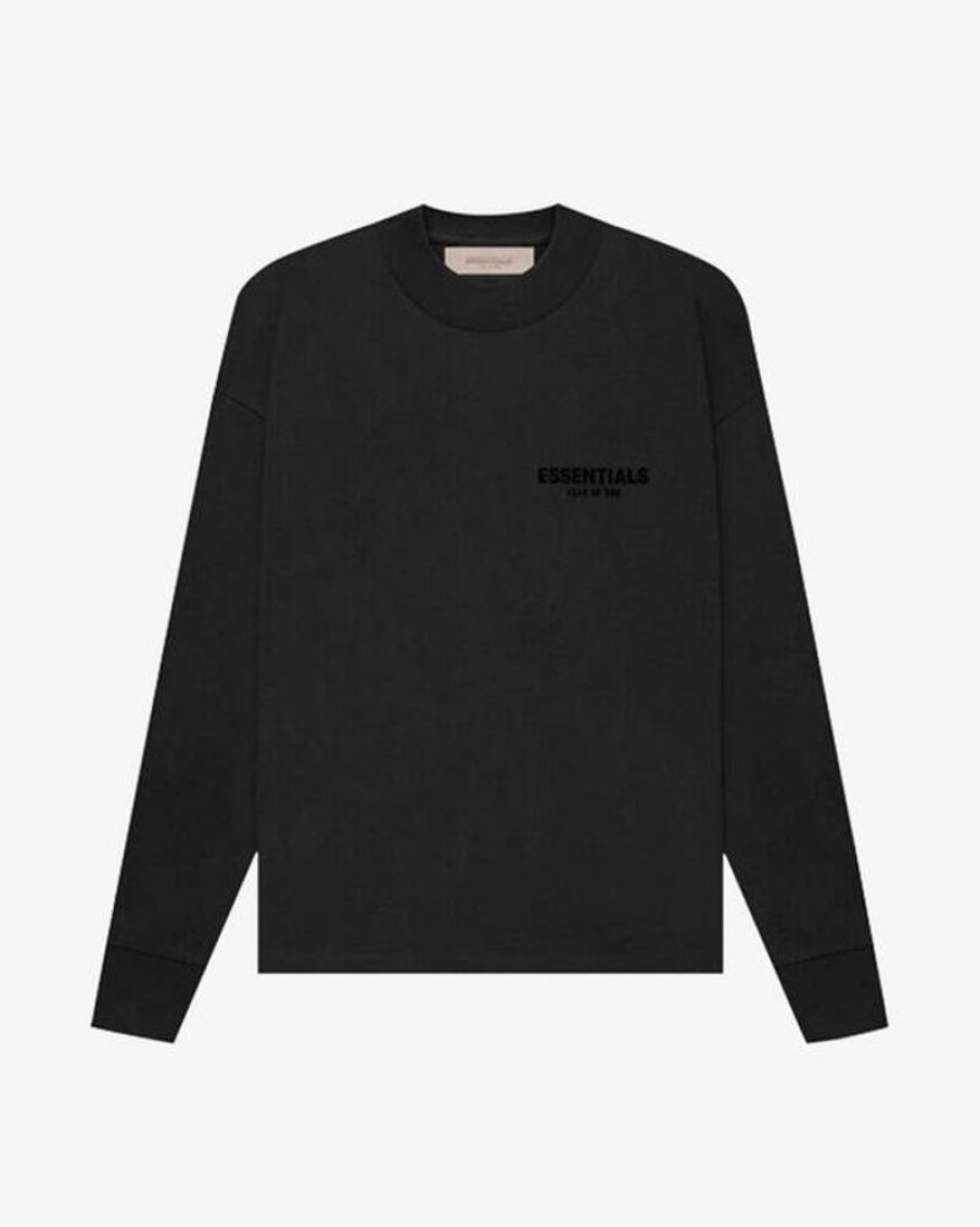 Secret Sneaker Store Online Fog Essentials Ss22 Stretch Limo Black Long Sleeve Tee | Tees