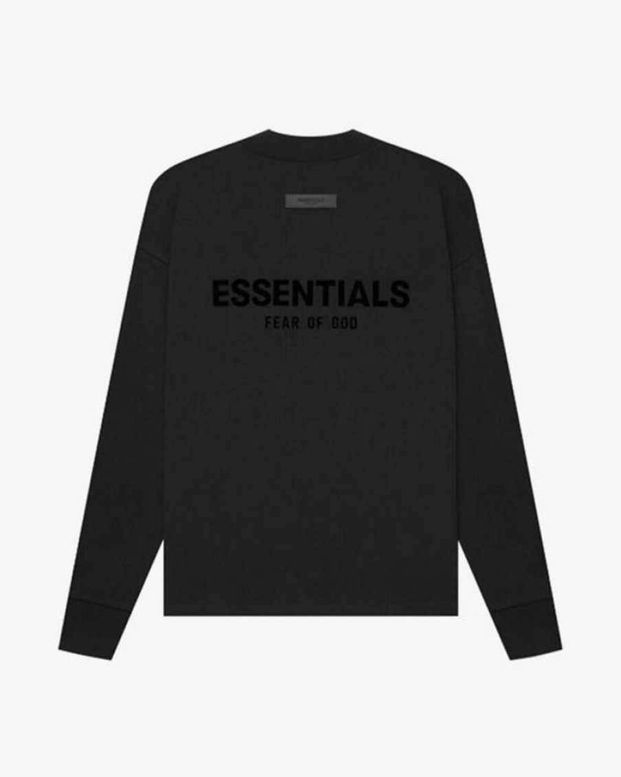 Secret Sneaker Store Online Fog Essentials Ss22 Stretch Limo Black Long Sleeve Tee | Tees