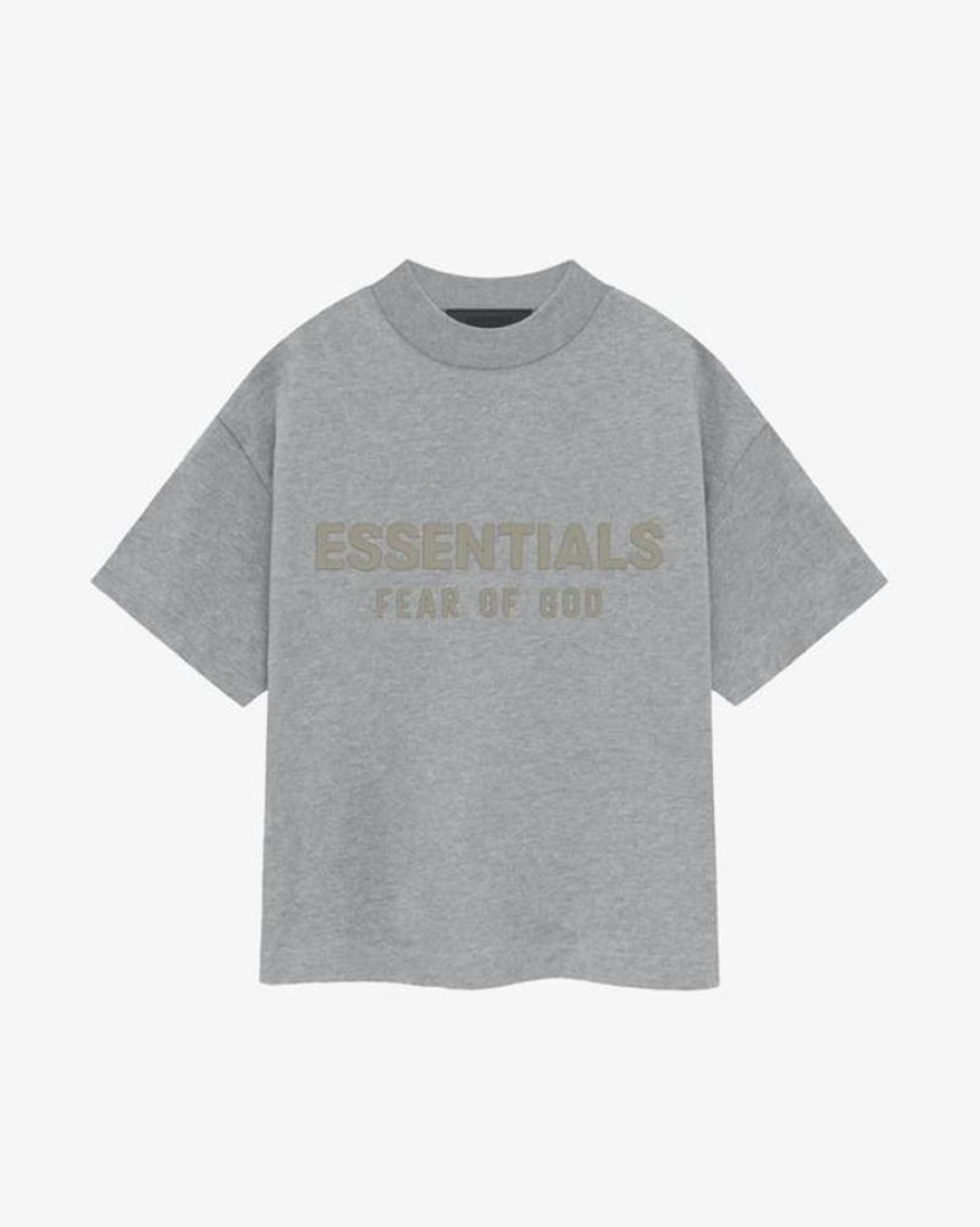 Secret Sneaker Store Online Fog Essentials Fw24 Dark Heather Oatmeal Kids Tee | Kids Apparel