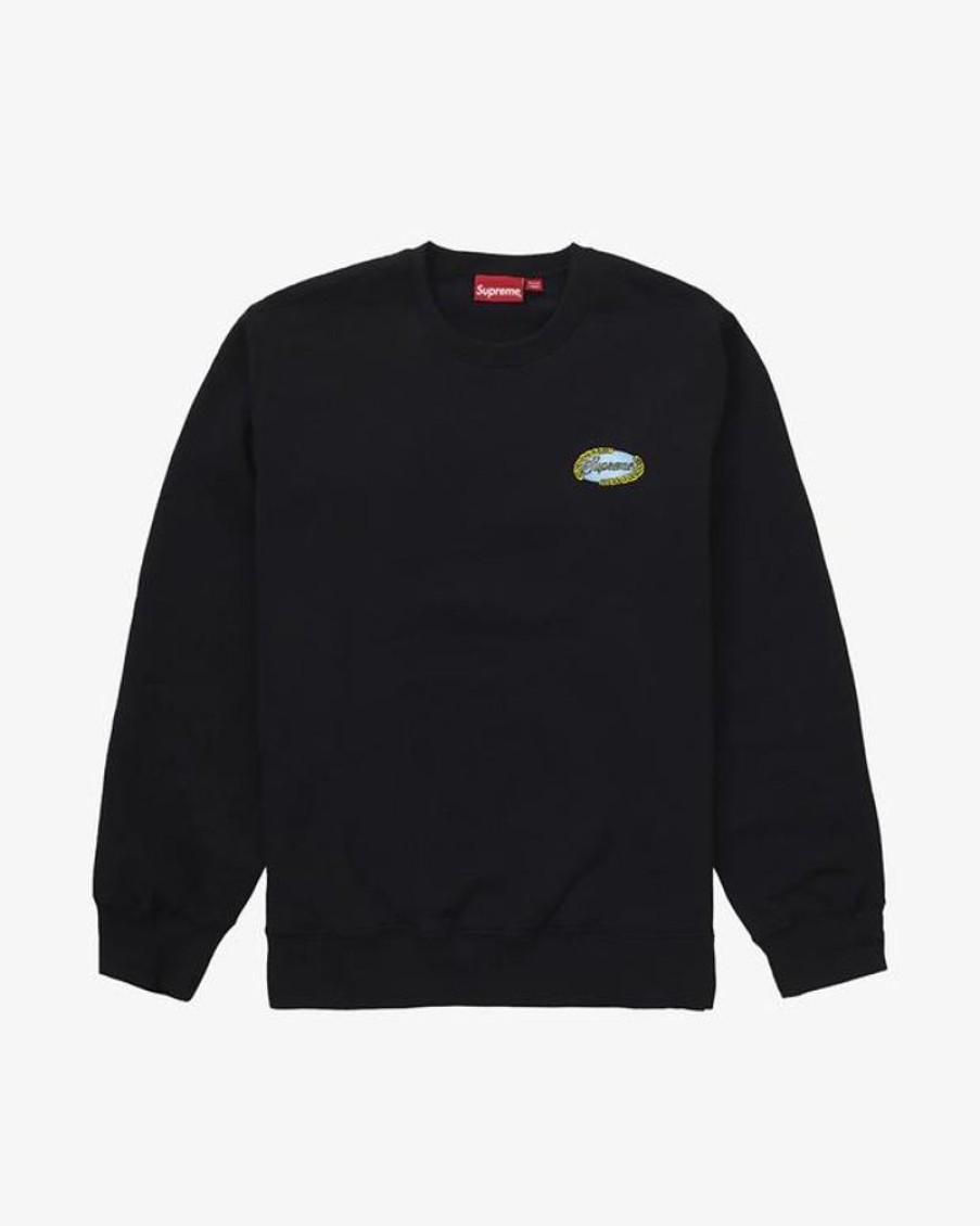 Secret Sneaker Store Online Supreme Ss19 Chain Logo Black Crewneck | Streetwear